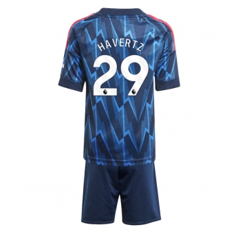 Billige Fotballdrakt Arsenal Kai Havertz #29 Replika Bortedraktsett Barn 2025-26 Kortermet (med bukser)